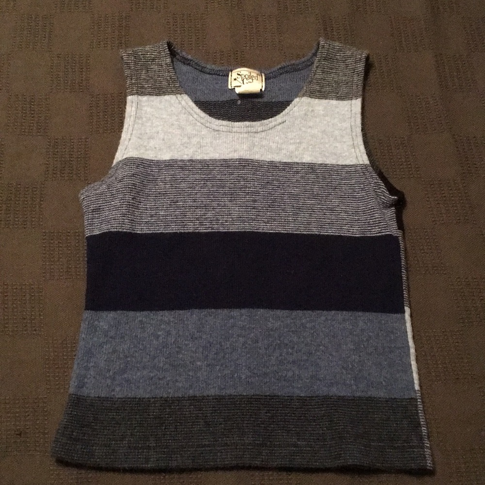 Girls sweater tank top